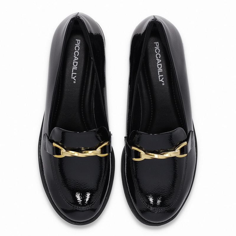 MOCASIN MUJER- NEGRO/CHAROL LECI PICCADILLY - 2