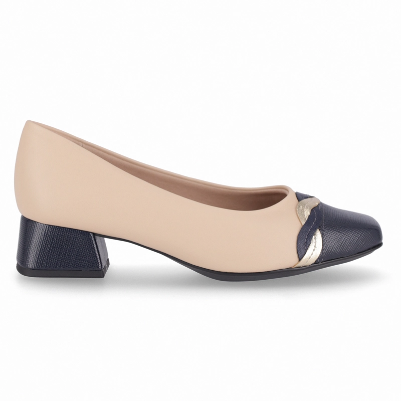 ZAPATO MUJER- BEIGE/AZUL TATI 418 PICCADILLY - 1
