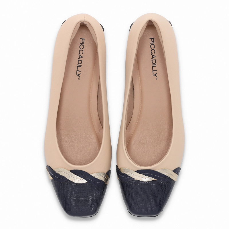 ZAPATO MUJER- BEIGE/AZUL TATI 418 PICCADILLY - 2