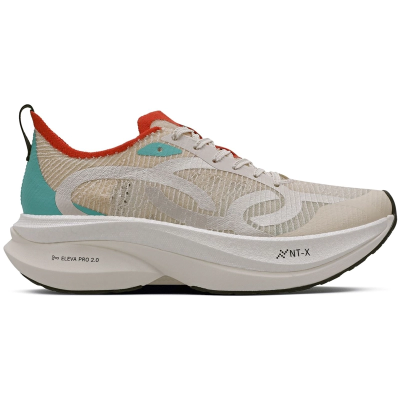 ZAPATILLA RUNNING HOMBRE CORRE GRAFENO 3 CELESTE/ROJO/ARENA - 1
