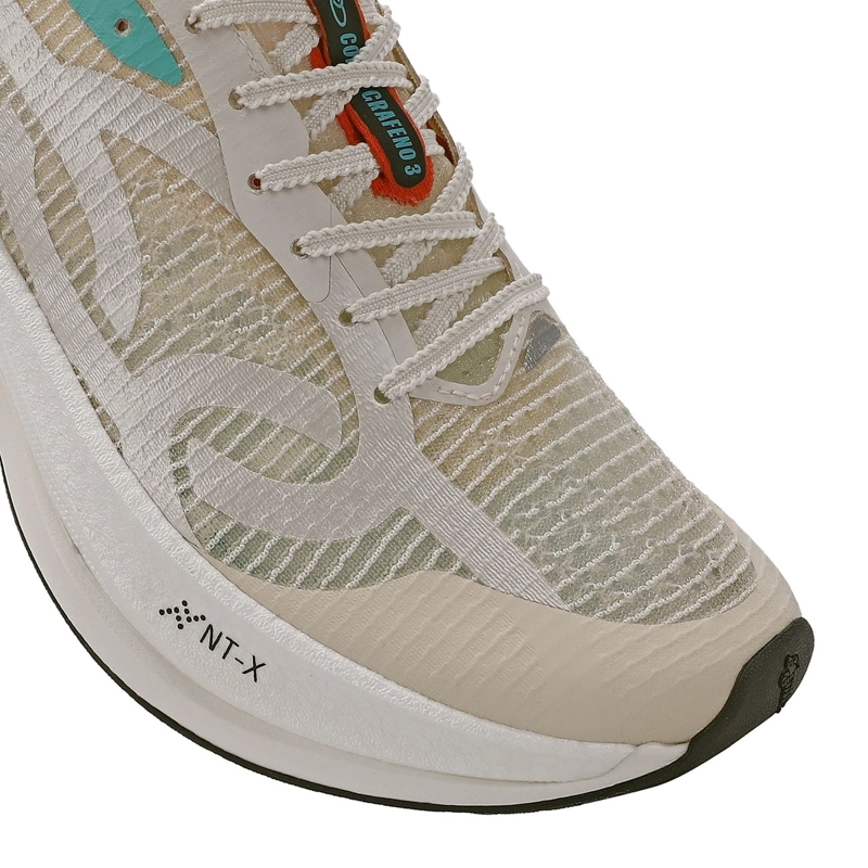 ZAPATILLA RUNNING HOMBRE CORRE GRAFENO 3 CELESTE/ROJO/ARENA - 8