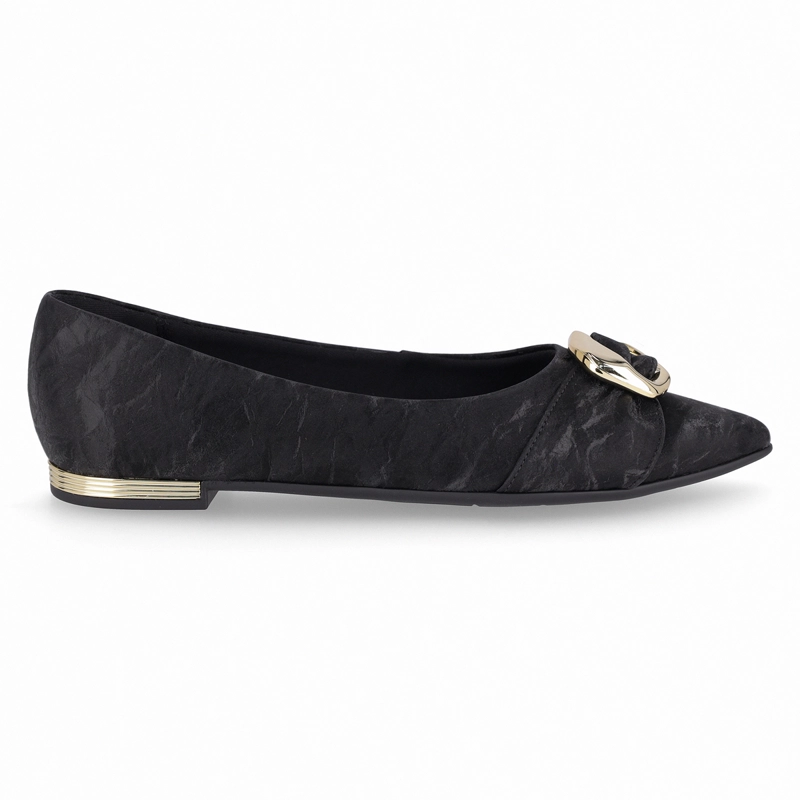 ZAPATO MUJER- NEGRO/DORADO ANA PICCADILLY - 1