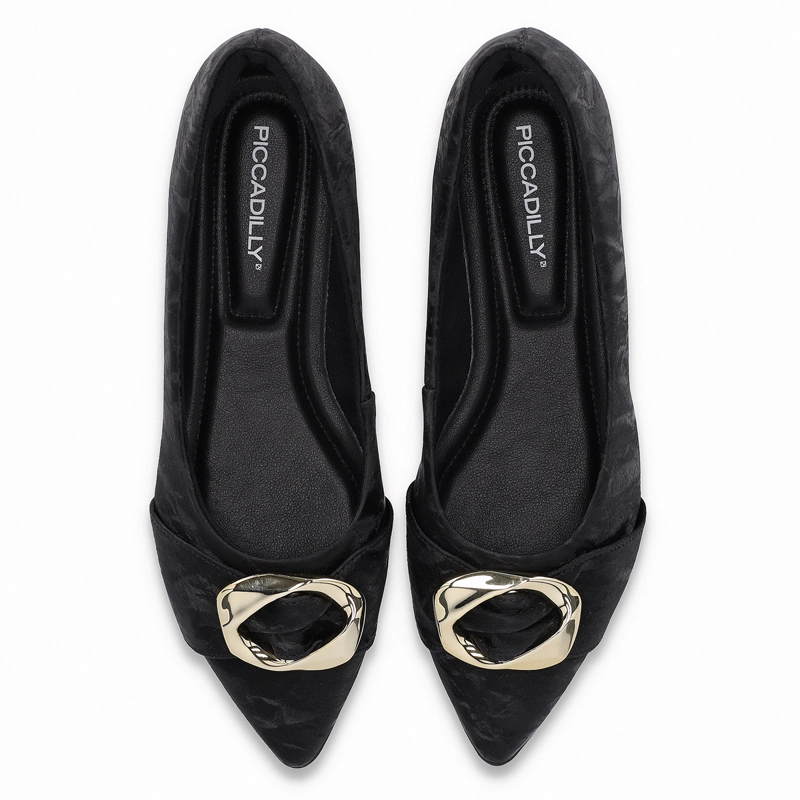ZAPATO MUJER- NEGRO/DORADO ANA PICCADILLY - 2