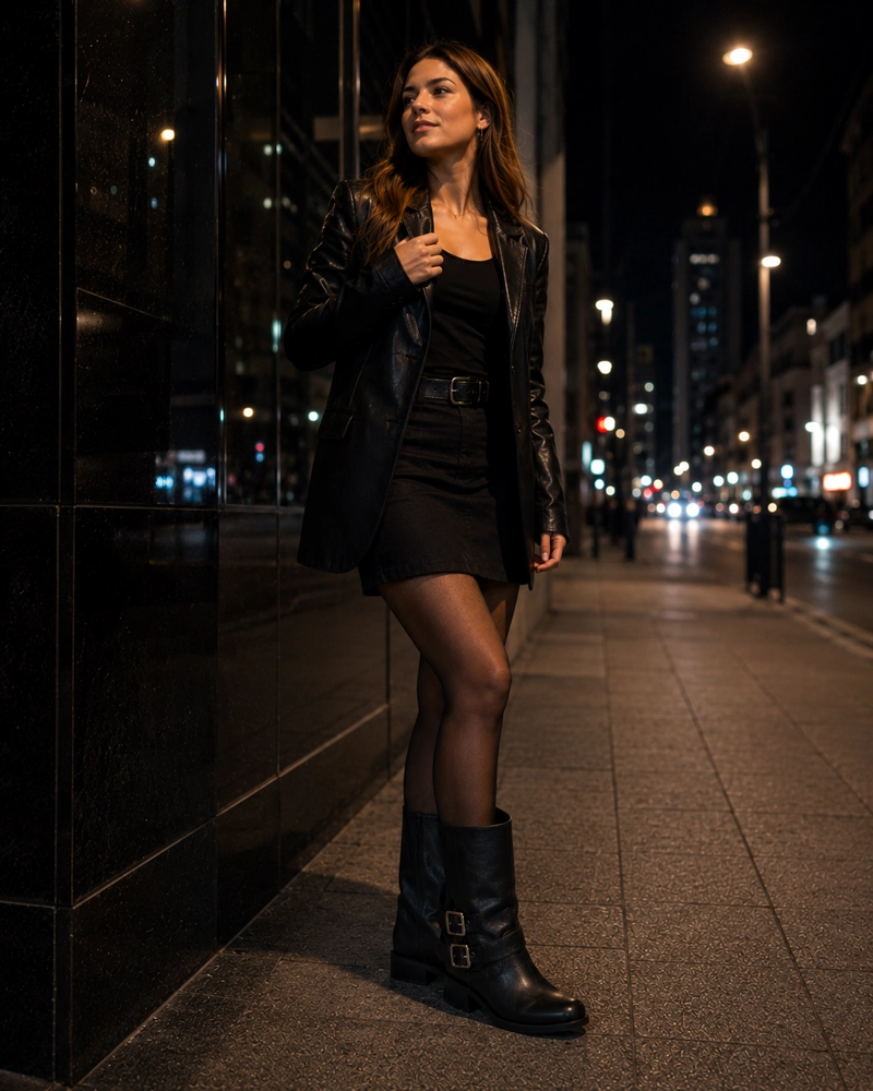 BOTA MUJER- NEGRO MARTINA POLICE - 2