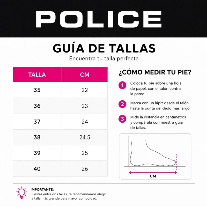 BOTA MUJER- NEGRO PALOMA POLICE - 4