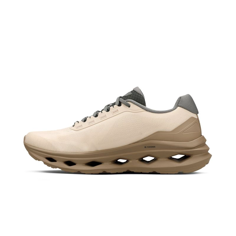 ZAPATILLA HOMBRE ELEVADO CAFE /ALGODON - 3