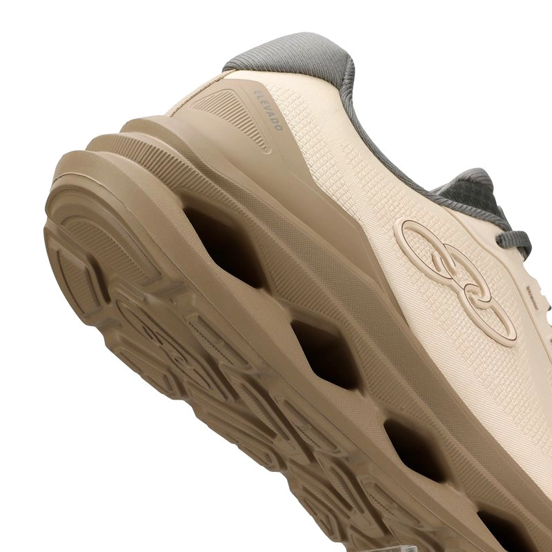 ZAPATILLA HOMBRE ELEVADO CAFE /ALGODON - 8