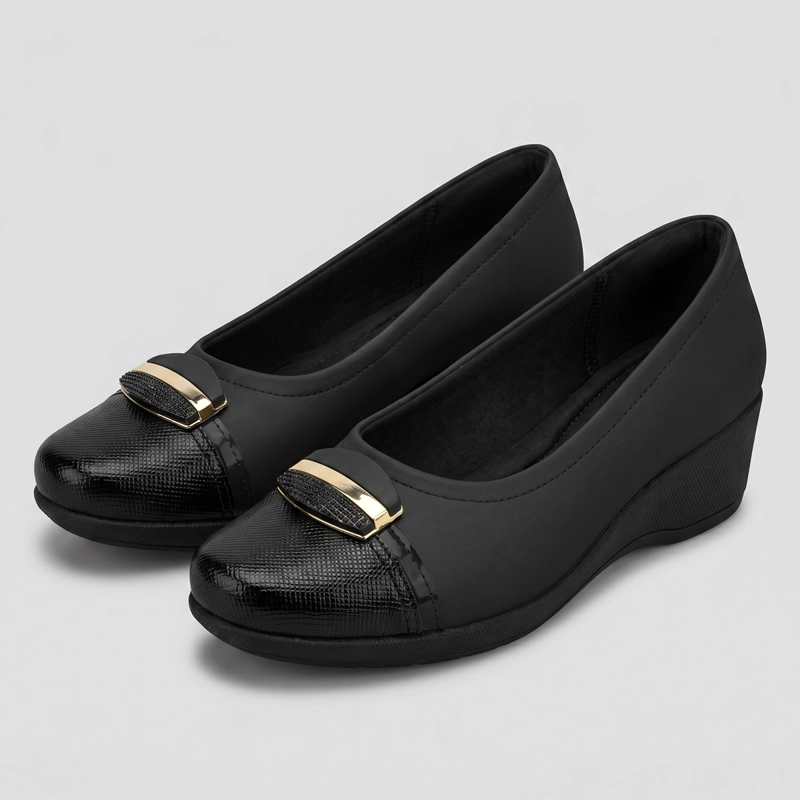 ZAPATO MUJER_ NEGRO/DORADO IVONE PICCADILLY - 3