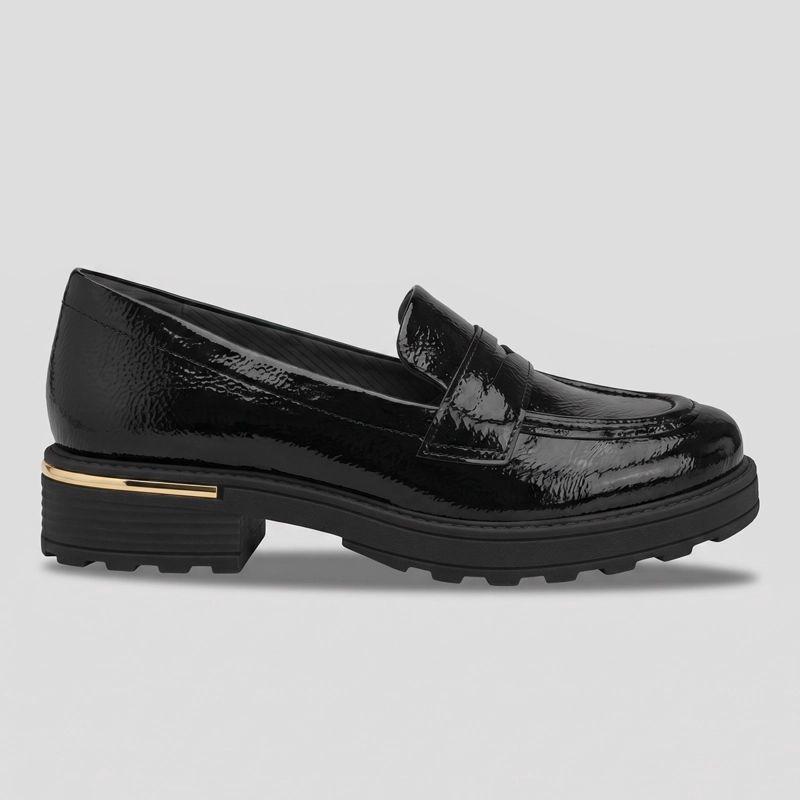 MOCASIN MUJER_ NEGRO/CHAROL GISA 75 PICCADILLY - 1