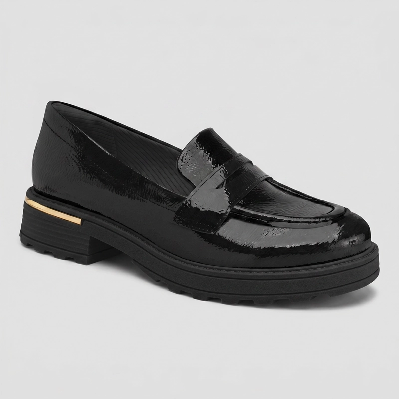 MOCASIN MUJER_ NEGRO/CHAROL GISA 75 PICCADILLY - 3