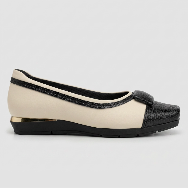 ZAPATO MUJER_ CREMA/NEGRO FERNANDA 17 PICCADILLY - 1
