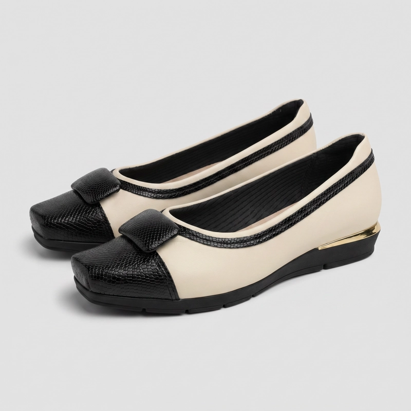 ZAPATO MUJER_ CREMA/NEGRO FERNANDA 17 PICCADILLY - 3