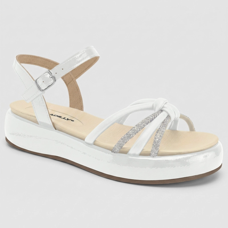 SANDALIA MUJER_ BLANCO/STRASS SOL 66 PICCADILLY - 2