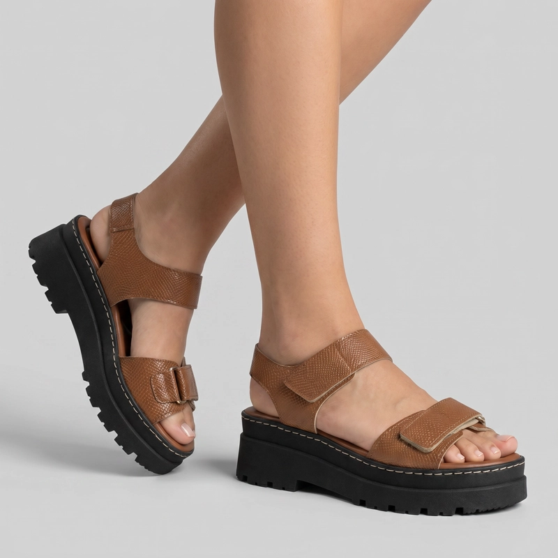 SANDALIA MUJER_ OCRE NATHALIA 86 PICCADILLY - 2