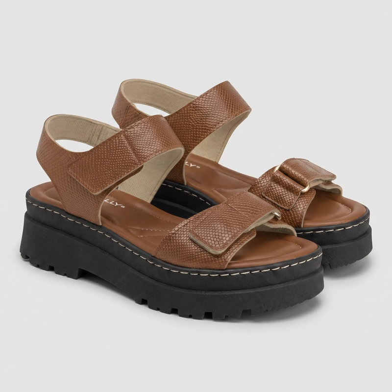 SANDALIA MUJER_ OCRE NATHALIA 86 PICCADILLY - 3