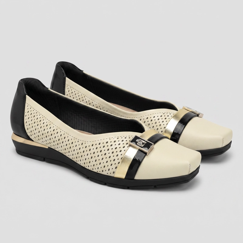 ZAPATO MUJER_ CREMA/NEGRO FERNANDA PICCADILLY - 3