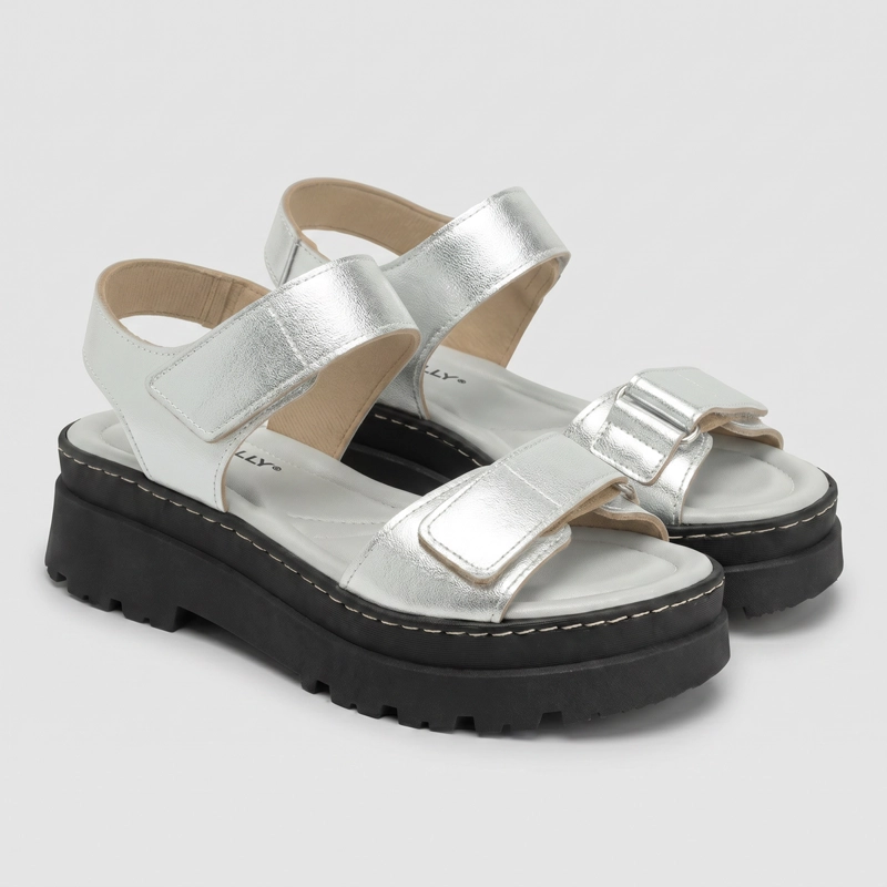 SANDALIA MUJER_ PLATA NATHALIA 86 PICCADILLY - 3