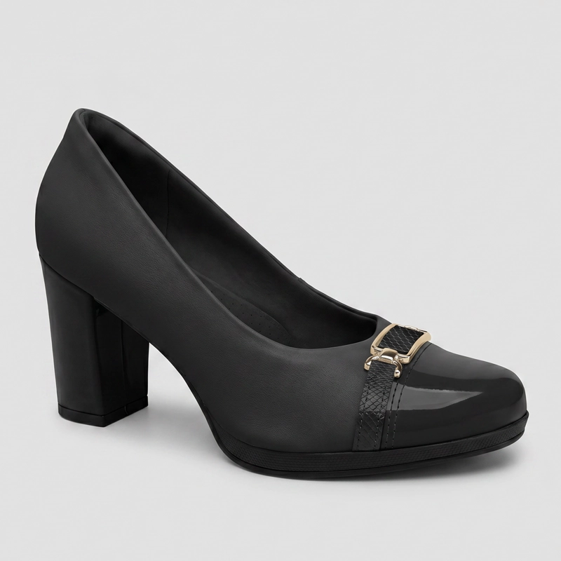 ZAPATO MUJER_ NEGRO/DORADO DEISE PICCADILLY - 2