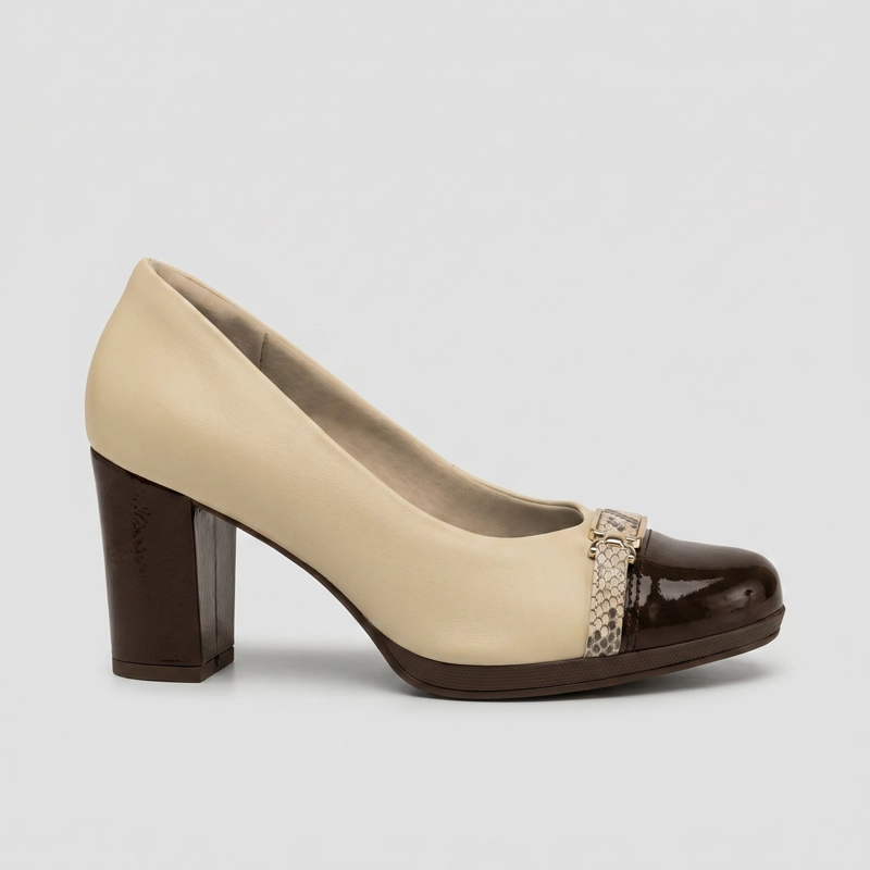 ZAPATO MUJER_ NUDE/CHOCOLATE DEISE PICCADILLY - 1