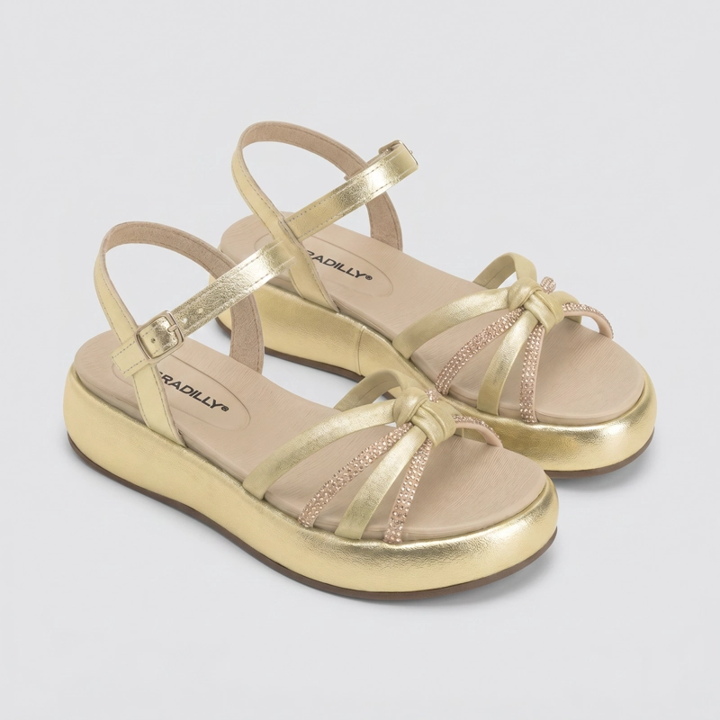 SANDALIA MUJER DORADO SOL 66 PICCADILLY - 3
