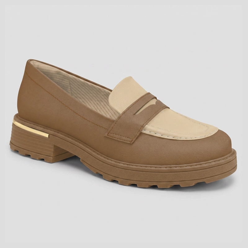 MOCASIN MUJER_ CAFE /BEIGE GISA 75 PICCADILLY - 2