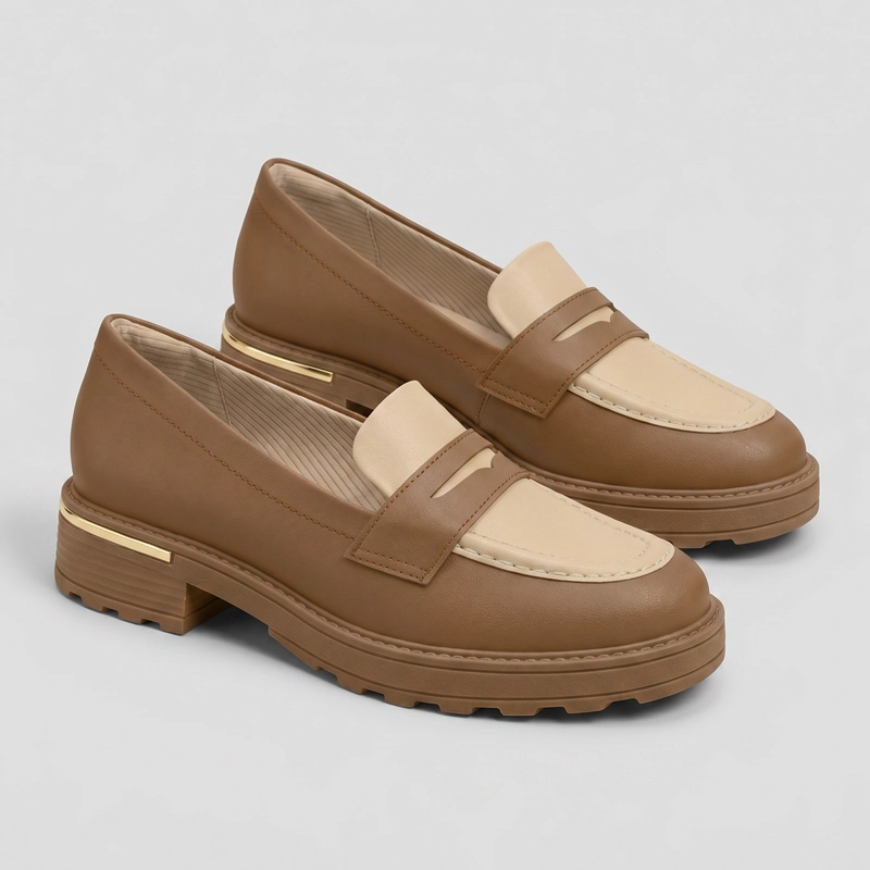 MOCASIN MUJER_ CAFE /BEIGE GISA 75 PICCADILLY - 3