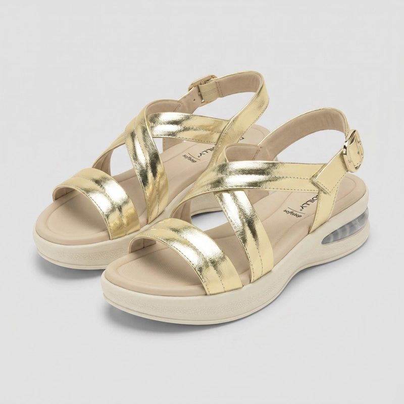 SANDALIA MUJER_ DORADO SOFT STEP PICCADILLY - 3
