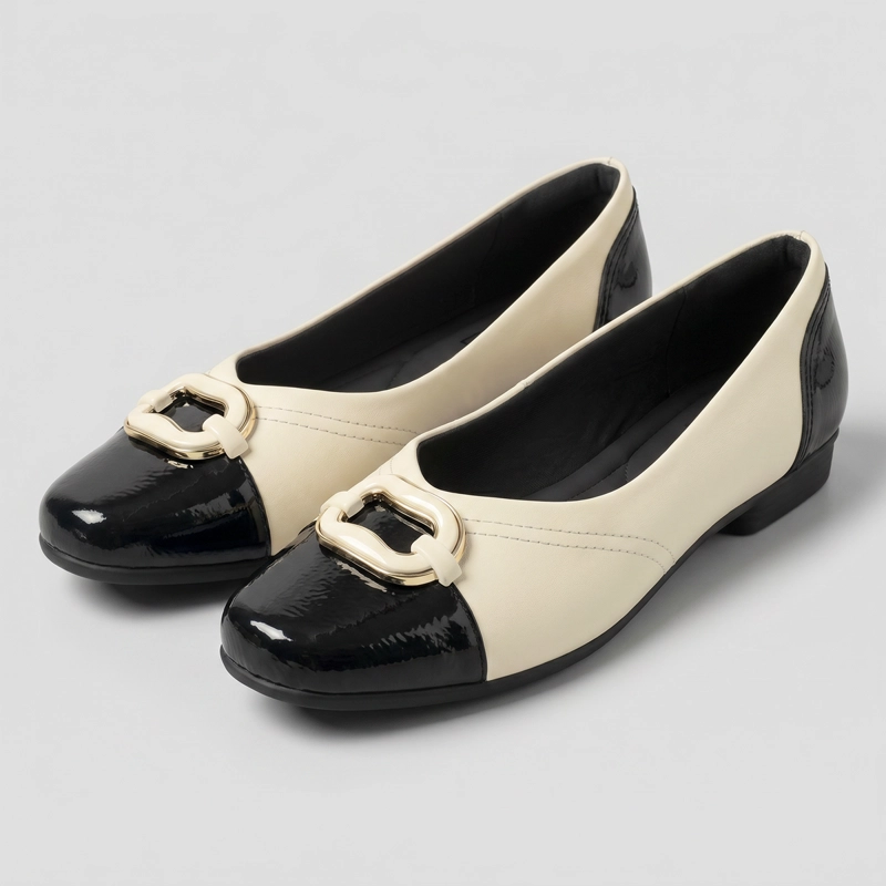 BALLERINA MUJER_ NEGRO/BLANCO RAQUEL 73 PICCADILLY - 3