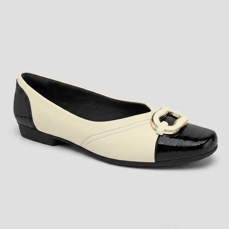 BALLERINA MUJER_ NEGRO/BLANCO RAQUEL 73 PICCADILLY - 4