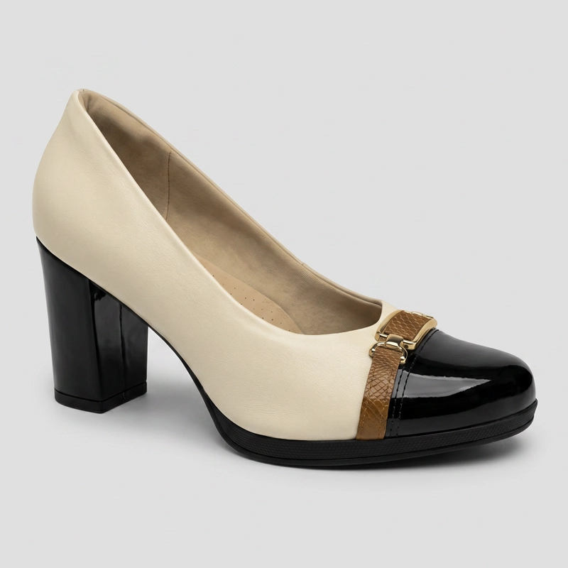 ZAPATO MUJER_ CREMA/NEGRO DEISE PICCADILLY - 2
