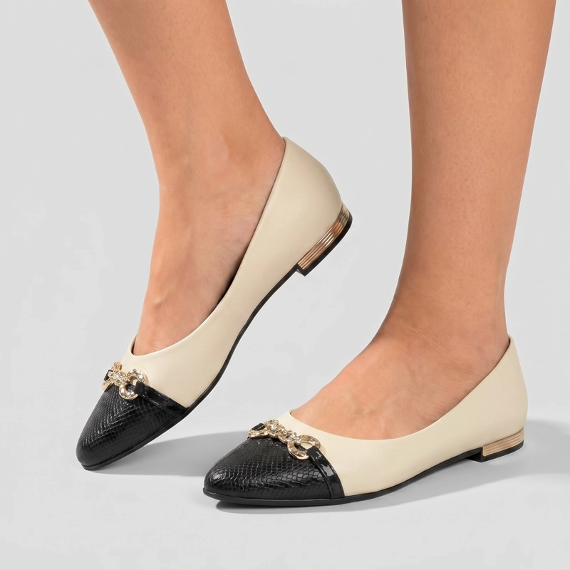 ZAPATO MUJER_ CREMA/NEGRO ANA 02 PICCADILLY - 2
