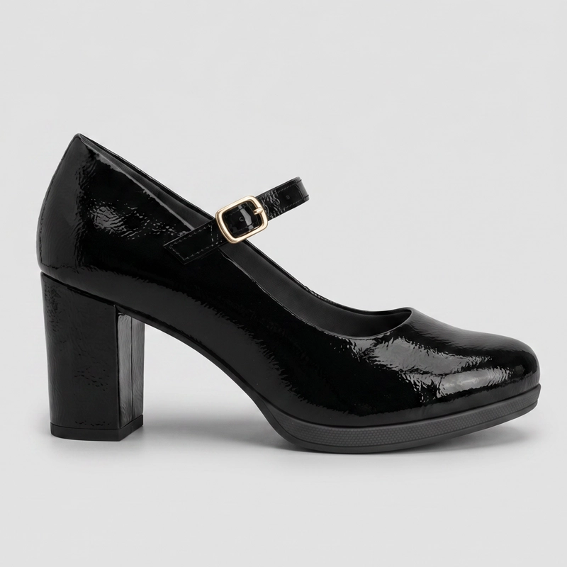 ZAPATO MARY JANE MUJER_ NEGRO/CHAROL DEISE PICCADILLY - 1