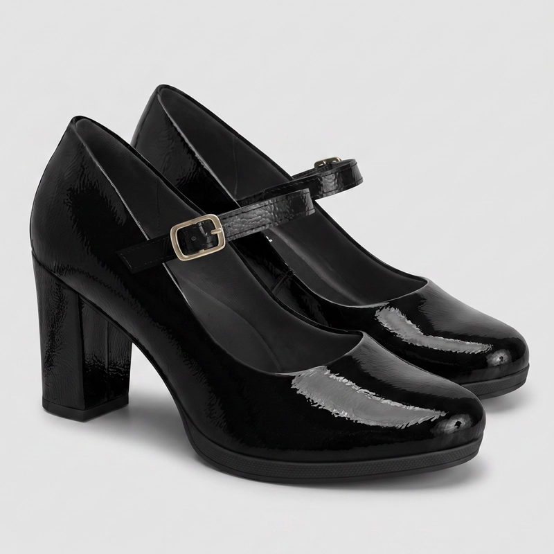 ZAPATO MARY JANE MUJER_ NEGRO/CHAROL DEISE PICCADILLY - 4