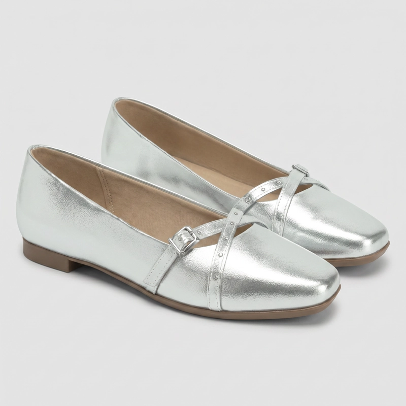 BALLERINA MUJER_ PLATA VANESSA PICCADILLY - 3