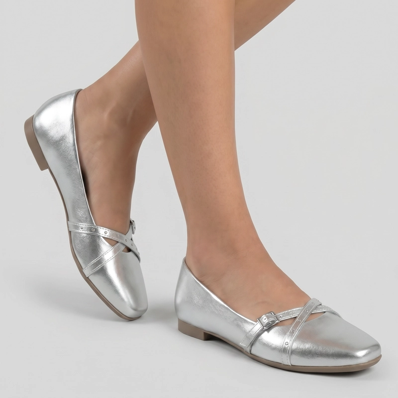 BALLERINA MUJER_ PLATA VANESSA PICCADILLY - 4