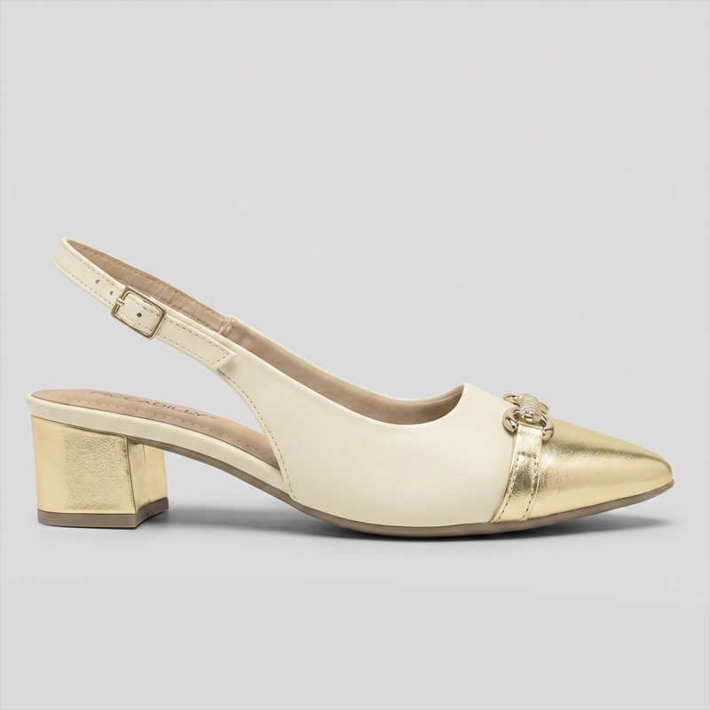 ZAPATO MUJER_ CREMA/DORADO TACI 28 PICCADILLY - 1