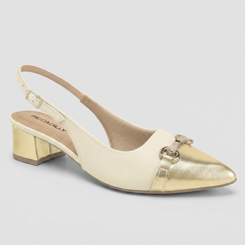ZAPATO MUJER_ CREMA/DORADO TACI 28 PICCADILLY - 2