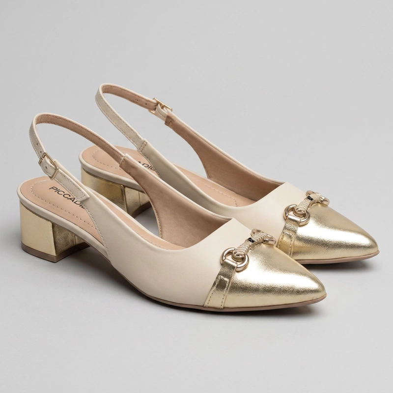 ZAPATO MUJER_ CREMA/DORADO TACI 28 PICCADILLY - 3