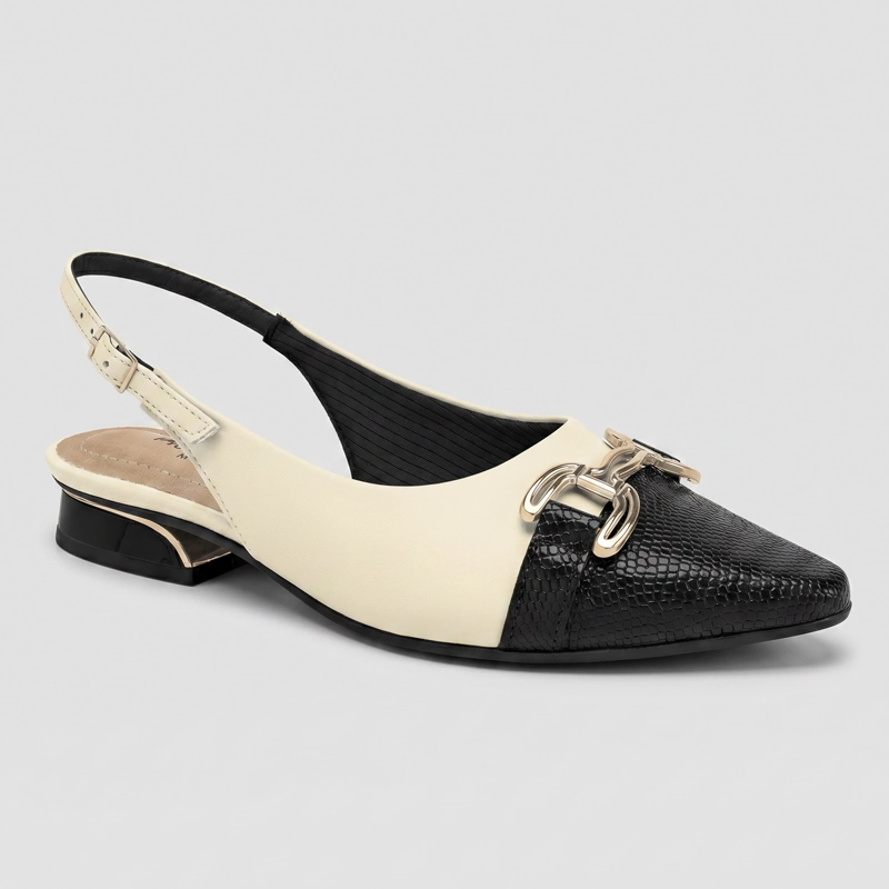 ZAPATO MUJER_ NEGRO/CREMA SILVIA 04 PICCADILLY - 2