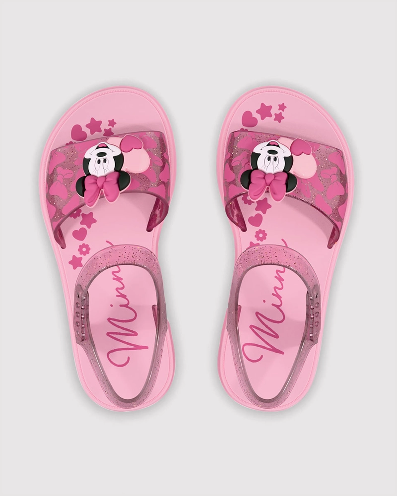 SANDALIA INFANTIL_ ROSA/AZUL MINNIE CANDY IPANEMA - 2