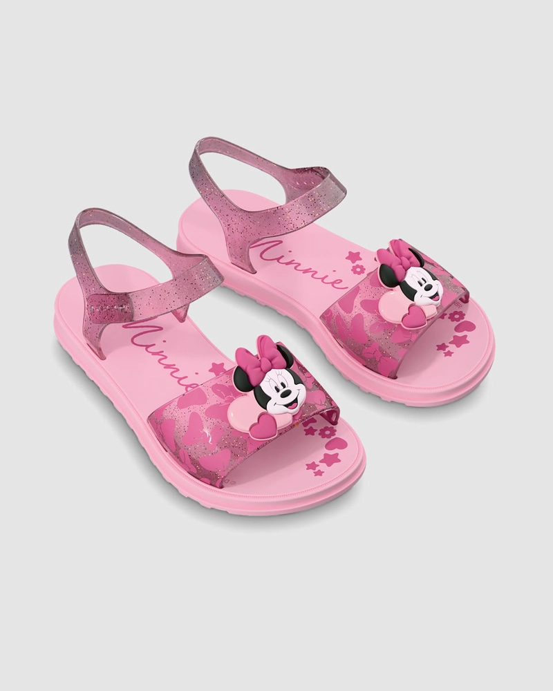 SANDALIA INFANTIL_ ROSA/AZUL MINNIE CANDY IPANEMA - 3
