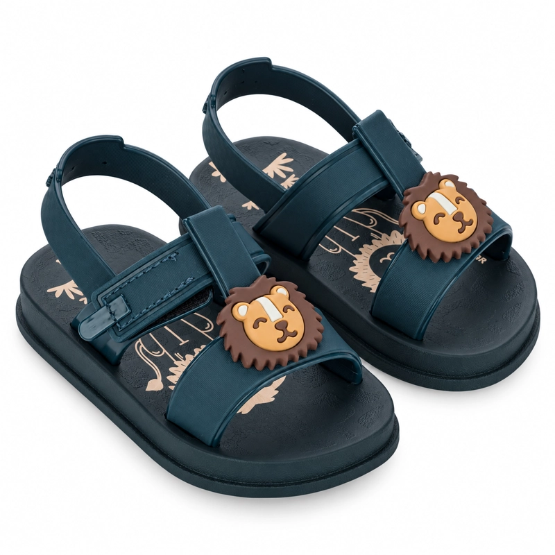SANDALIA BEBE AZUL/BEIGE LITTEL JOY IPANEMA - 2