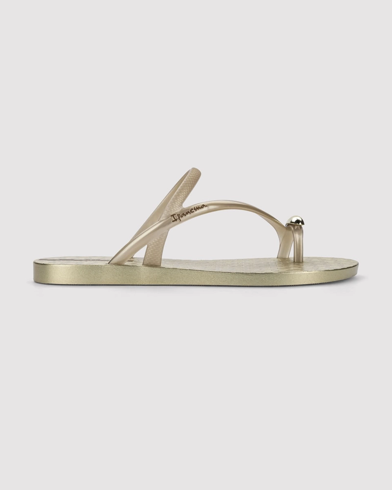 SANDALIA MUJER_ BEIGE/DORADO GLAM RING 2 IPANEMA - 1