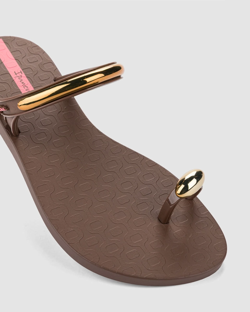SANDALIA MUJER_ MARRON RING LUX IPANEMA - 2