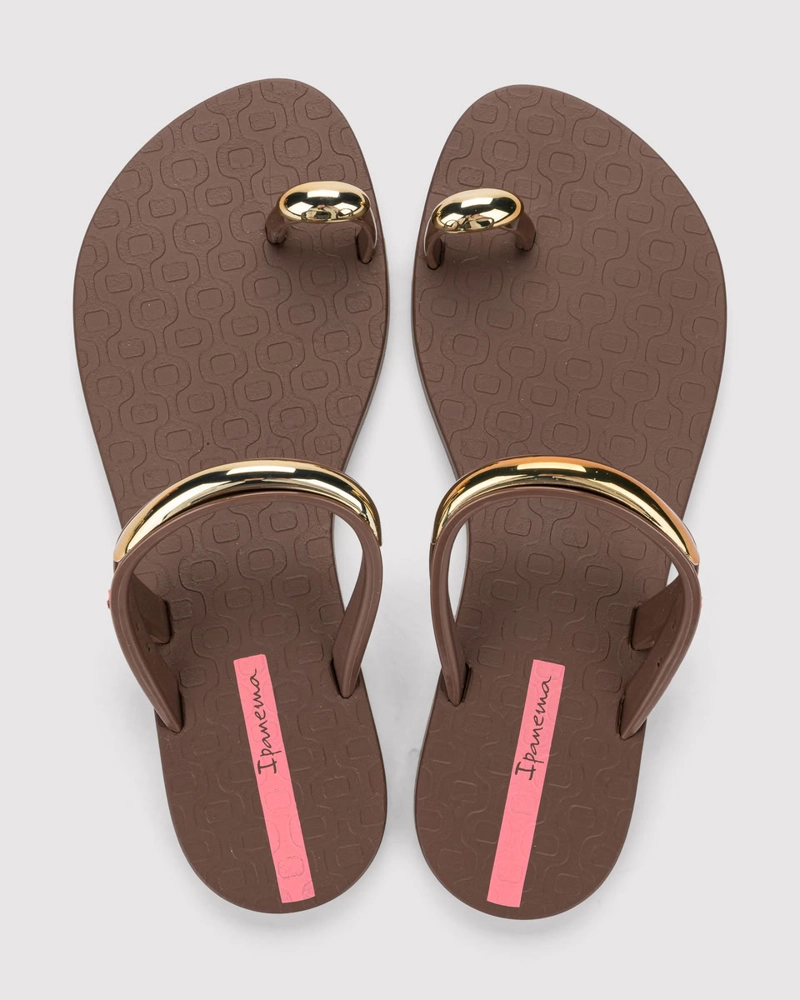 SANDALIA MUJER_ MARRON RING LUX IPANEMA - 3