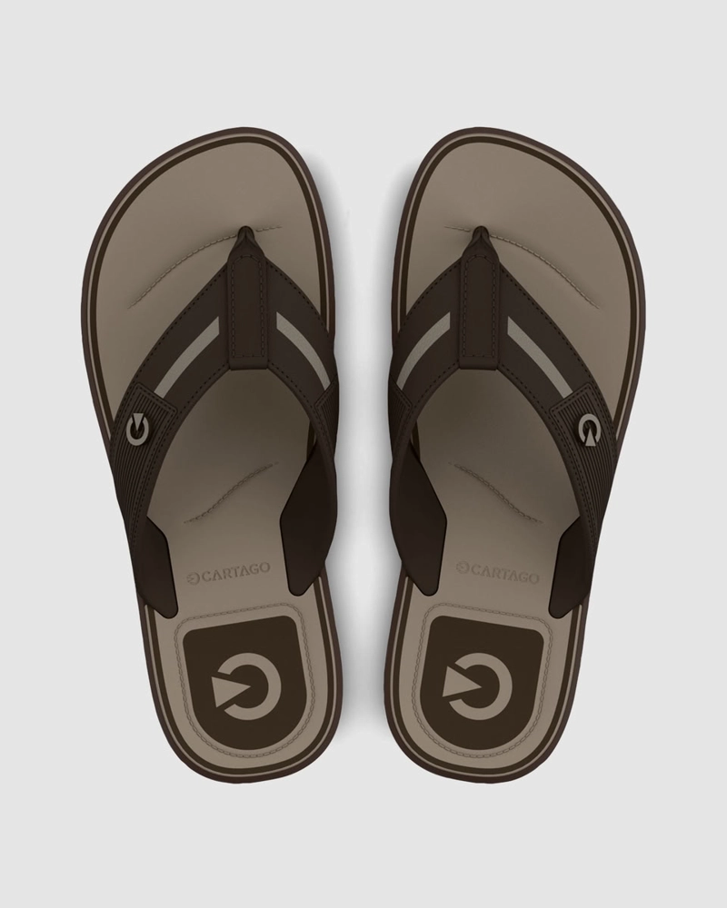 SANDALIA HOMBRE_ MARRON/BEIGE BELGRADO CARTAGO - 2