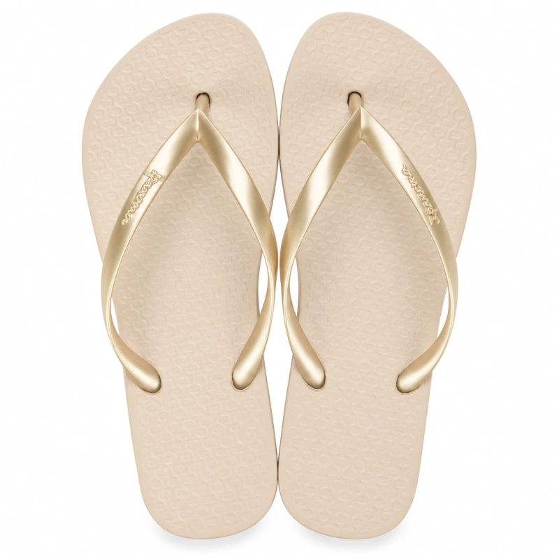 SANDALIA MUJER_ DORADO/BEIGE BASICA IPANEMA - 3