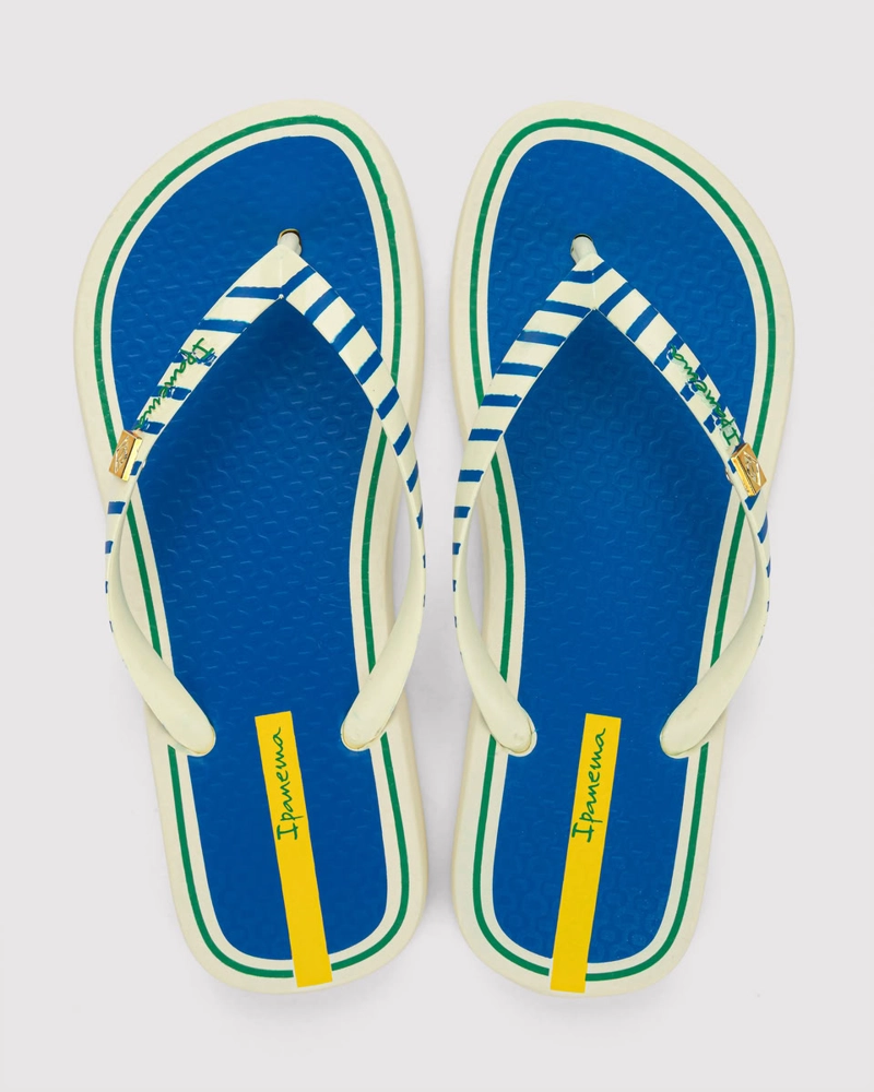 SANDALIA MUJER_ BEIGE/AZUL CORE IPANEMA - 2