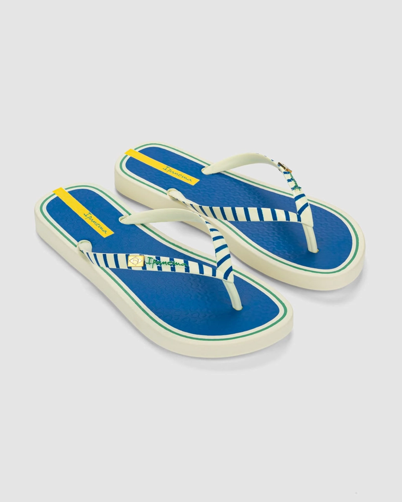 SANDALIA MUJER_ BEIGE/AZUL CORE IPANEMA - 3