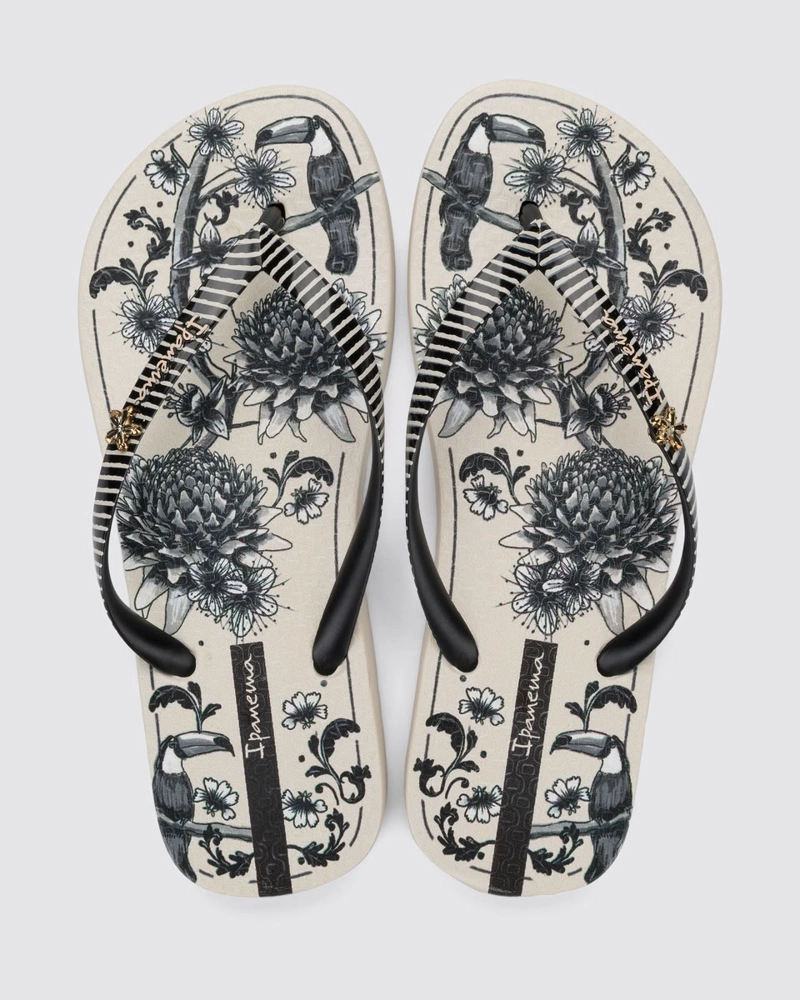 SANDALIA MUJER_ BEIGE/NEGRO VIBRA IPANEMA - 2